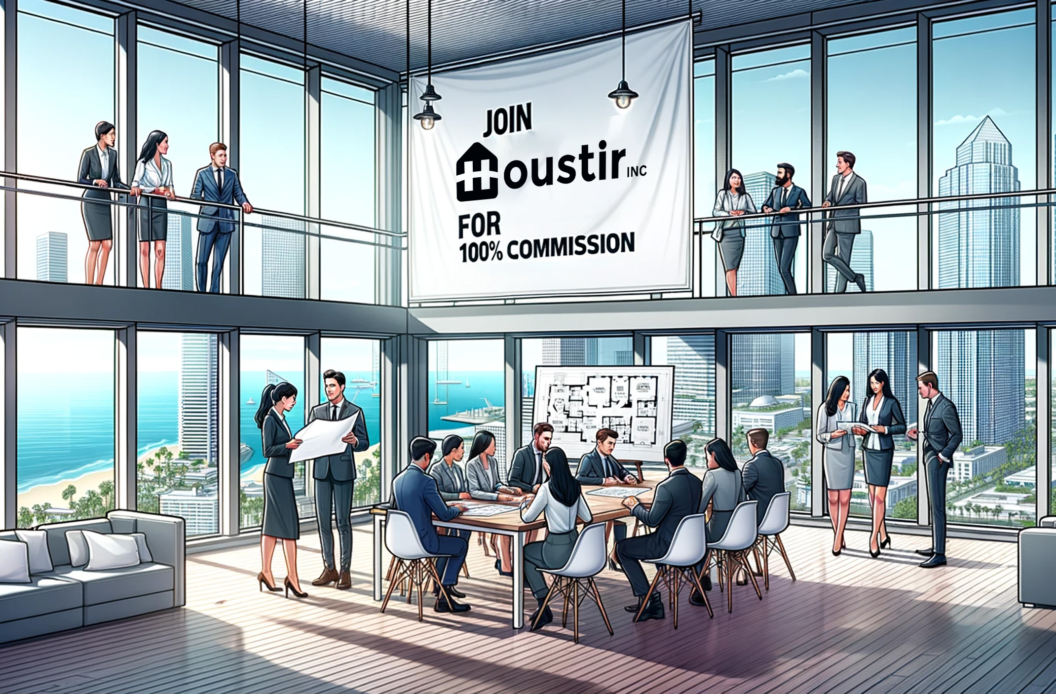 Join Houstir for 100% Commission in Real Estate in California